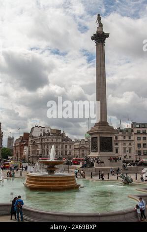 London, England, Vereinigtes Königreich; Trafalgar Square; Plac Trafalgarski; 特拉法加廣場 Stockfoto