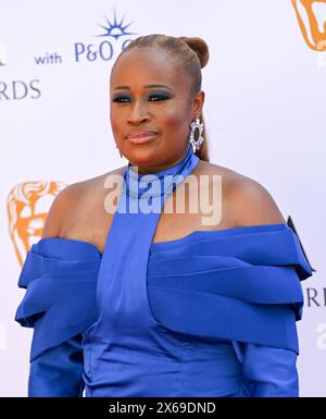 LONDON, ENGLAND – 12. MAI: Charlene White nimmt an den BAFTA Television Awards 2024 mit P&O Cruises in der Royal Festival Hall in London Teil. Quelle: Siehe Li/Picture Capital/Alamy Live News Stockfoto