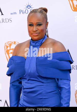 LONDON, ENGLAND – 12. MAI: Charlene White nimmt an den BAFTA Television Awards 2024 mit P&O Cruises in der Royal Festival Hall in London Teil. Quelle: Siehe Li/Picture Capital/Alamy Live News Stockfoto