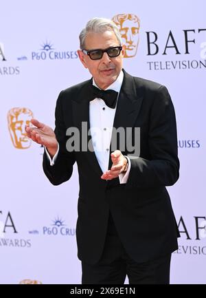 LONDON, ENGLAND – 12. MAI: Jeff Goldblum nimmt an den BAFTA Television Awards 2024 mit P&O Cruises in der Royal Festival Hall in London Teil. Quelle: Siehe Li/Picture Capital/Alamy Live News Stockfoto