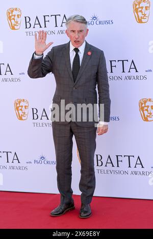 LONDON, ENGLAND – 12. MAI: Steve Coogan nimmt an den BAFTA Television Awards 2024 mit P&O Cruises in der Royal Festival Hall in London Teil. Quelle: Siehe Li/Picture Capital/Alamy Live News Stockfoto