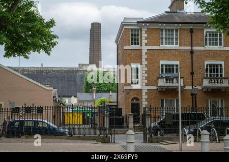 London, England, Vereinigtes Königreich; eine typische Flachbaustraße im Stadtteil Greenwich; eine typische Flachbaustraße im Stadtteil Greenwich Stockfoto