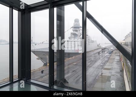 Italienisch ITS Luigi Rizzo F595 eine Fregatte der Carlo Bergamini-Klasse im Hafen von Gdynia, Polen © Wojciech Strozyk / Alamy Stock Photo Stockfoto