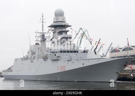 Italienisch ITS Luigi Rizzo F595 eine Fregatte der Carlo Bergamini-Klasse im Hafen von Gdynia, Polen © Wojciech Strozyk / Alamy Stock Photo Stockfoto