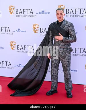 LONDON, ENGLAND – 12. MAI: Kyron Hamilton nimmt an den BAFTA Television Awards 2024 mit P&O Cruises in der Royal Festival Hall in London Teil. Quelle: Siehe Li/Picture Capital/Alamy Live News Stockfoto