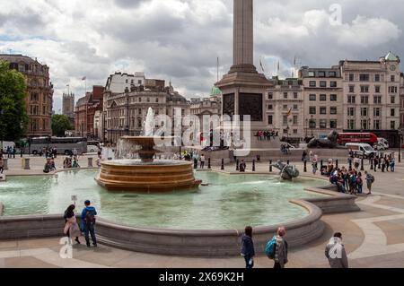 London, England, Vereinigtes Königreich; Trafalgar Square; Plac Trafalgarski; 特拉法加廣場 Stockfoto