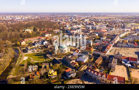 Skierniewice Stadtbild, Polen Stockfoto