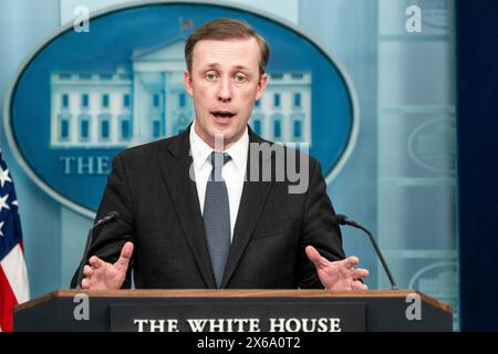 Washington, Usa. Mai 2024. National Security Advisor Jake Sullivan sprach bei einem Pressegespräch im White House Press Briefing Room im Weißen Haus in Washington, DC. Quelle: SOPA Images Limited/Alamy Live News Stockfoto