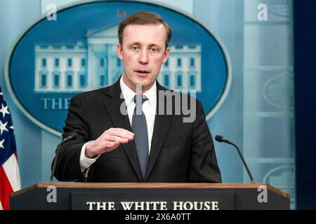 Washington, Usa. Mai 2024. National Security Advisor Jake Sullivan sprach bei einem Pressegespräch im White House Press Briefing Room im Weißen Haus in Washington, DC. Quelle: SOPA Images Limited/Alamy Live News Stockfoto