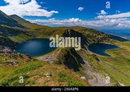 Die sieben Rila-Seen im Rila-Berg, Bulgarien Stockfoto