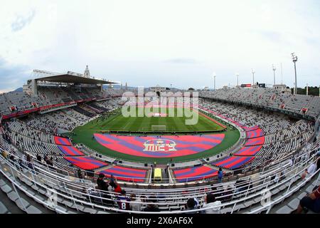 Barcelona, Spanien. Mai 2024. Estadio Olimpico Lluis Companys Fußball/Fußball : Allgemeine Ansicht des Stadions vor dem Start spanisches Spiel "LaLiga EA Sports" zwischen dem FC Barcelona 2-0 Real Sociedad im Estadi Olimpic Lluis Companys in Barcelona, Spanien . Quelle: Mutsu Kawamori/AFLO/Alamy Live News Stockfoto