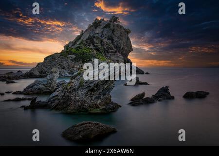 Kirche Agios Ioannis Kastri in Skopelos, Griechenland Stockfoto