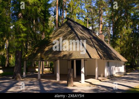 Die Waldkapelle auf dem Stockholmer Waldfriedhof Stockfoto