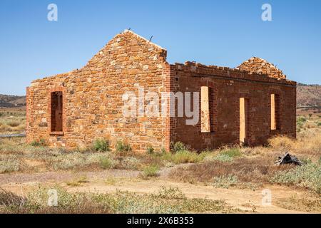 Verlassenes Gebäude aus den 1800er Jahren im australischen Outback Stockfoto