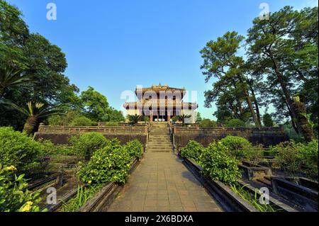 Das kaiserliche Minh-Mang-Grab in Hue, Vietnam Stockfoto