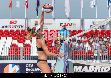 Madrid, Madrid, Spanien. Mai 2024. NATIONENPOKAL Frauen Evans/Keefe eng 2 Ã¢â‚¬' Dave/Ashush ISR 1 (24.05.13).ANAYA EVANS (eng) (Bild: © Oscar Manuel Sanchez/ZUMA Press Wire) NUR REDAKTIONELLE VERWENDUNG! Nicht für kommerzielle ZWECKE! Stockfoto