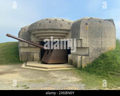 Foto Longues-sur-Mer Batterie Caen Normandie Frankreich Europa Stockfoto