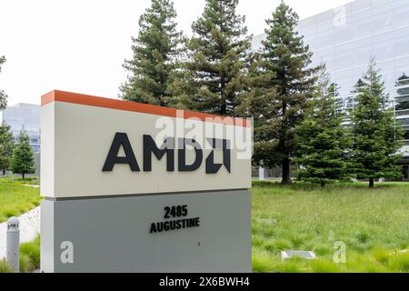 AMD-Hauptsitz in Santa Clara, Kalifornien, USA Stockfoto