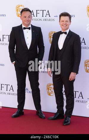 London, Großbritannien. Mai 2024. Anthony McPartlin und Declan Donnelly nehmen an den BAFTA Television Awards 2024 mit P&O Cruises am 12. Mai 2024 in der Royal Festival Hall in Southbank Teil. Quelle: S.A.M./Alamy Live News Stockfoto