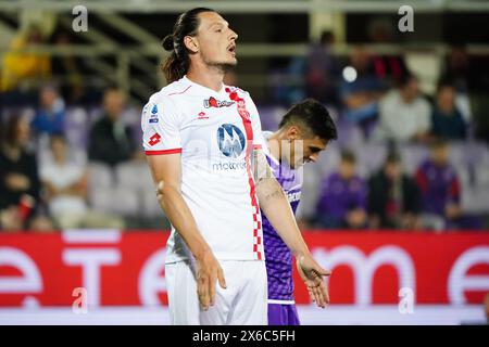 Firenze, Italie. Mai 2024. Milan Duric (AC Monza) während des italienischen Meisterschaftsspiels Serie A zwischen ACF Fiorentina und AC Monza am 13. Mai 2024 im Artemio Franchi Stadion in Florenz, Italien - Foto Morgese-Rossini/DPPI Credit: DPPI Media/Alamy Live News Stockfoto