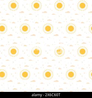 Nahtloses Muster Am Sonntag Stock Vektor