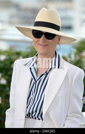 Cannes, Frankreich. Mai 2024. CANNES, FRANKREICH. 14. Mai 2024: Meryl Streep auf der Palme D’Or D’Honneur Fotokonferenz beim 77. Festival de Cannes. Bildnachweis: Paul Smith/Alamy Live News Stockfoto