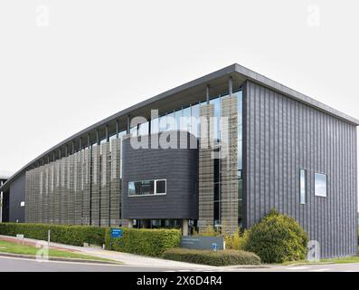 Physik der Medizin, Cavendish Labor, Universität Cambridge, West Site, England. Stockfoto