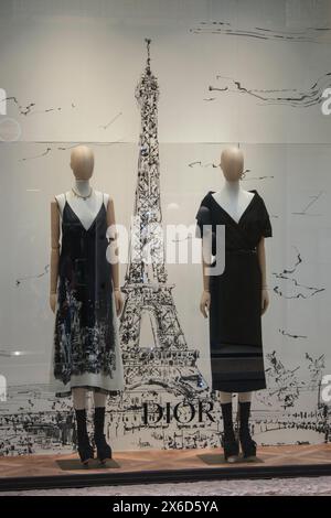 Schaufenster eines Dior-Ladens in Verona Stockfoto