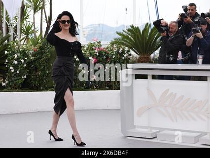 Cannes, Frankreich. Mai 2024. Eva Green, Mitglied der Hauptjury des Wettbewerbs, posiert bei einem Fotogespräch vor der Eröffnungszeremonie der 77. Filmfestspiele in Cannes, Südfrankreich, 14. Mai 2024. Quelle: Gao Jing/Xinhua/Alamy Live News Stockfoto