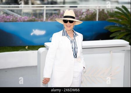 Cannes, Frankreich. Mai 2024. Meryl Streep Honorary Palme d'Or Photocall - das 77. Jährliche Filmfestival von Cannes Credit: Live Media Publishing Group/Alamy Live News Stockfoto