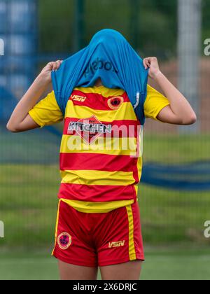 Glasgow, Schottland, Großbritannien. 12. Mai 2024: Rossvale Women Development Team in Huntershill, Glasgow. Stockfoto
