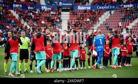 Pamplona, Spanien. Mai 2024. Sport. Fußball/Fußball. Das Fußballspiel der La Liga EA Sports zwischen CA Osasuna und RCD Mallorca fand am 14. Mai 2024 im El Sadar Stadion in Pamplona (Spanien) statt. Kredit: Inigo Alzugaray/Cordon Press Kredit: CORDON PRESS/Alamy Live News Stockfoto