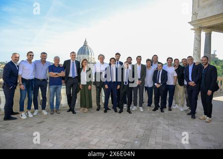 Roma, Italien. Mai 2024. Foto Fabrizio Corradetti/LaPresse 13 maggio 2024 Roma, Italia Musei Vaticani Evento Finale Coppa Italia Frecciarossa Nella Foto: LaPresse/Alamy Live News Stockfoto