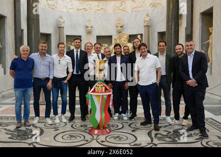 Roma, Italien. Mai 2024. Foto Fabrizio Corradetti/LaPresse 13 maggio 2024 Roma, Italia Musei Vaticani Evento Finale Coppa Italia Frecciarossa Nella Foto: LaPresse/Alamy Live News Stockfoto