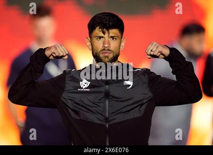 Joe Cordina während der feierlichen Ankunft in der Boulevard City Music World, Riad, Saudi-Arabien. Der Titelkampf zwischen Tyson Fury und Oleksandr Usyk findet am Samstag, den 18. Mai, statt. Bilddatum: Dienstag, 14. Mai 2024. Stockfoto