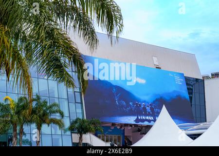 Cannes, Frankreich. Mai 2024. CANNES - 14. MAI: Illustrationen während der 77. Filmfestspiele von Cannes am 14. Mai 2024 im Palais des Festivals in Cannes, Frankreich Stockfoto