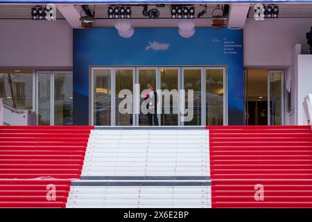 Cannes, Frankreich. Mai 2024. CANNES - 14. MAI: Illustrationen während der 77. Filmfestspiele von Cannes am 14. Mai 2024 im Palais des Festivals in Cannes, Frankreich Stockfoto