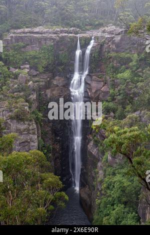 Carrington Falls im Budderoo National Park, Australien, NSW. Stockfoto