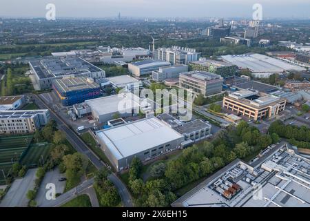 Luftaufnahme der Sky Studios (Sky Osterley) in Isleworth, Großbritannien. Stockfoto