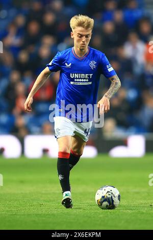 Ibrox Stadium, Glasgow, Großbritannien. Mai 2024. Scottish Premiership Football, Rangers versus Dundee; Ross McCausland von Rangers Credit: Action Plus Sports/Alamy Live News Stockfoto