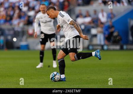 Steven Kapuadi während des PKO BP Ekstraklasa Spiels zwischen Lech Poznan und Legia Warszawa im Enea Stadium, Posen, Polen (Maciej Rogowski) Stockfoto