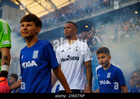 Steven Kapuadi während des PKO BP Ekstraklasa Spiels zwischen Lech Poznan und Legia Warszawa im Enea Stadium, Posen, Polen (Maciej Rogowski) Stockfoto