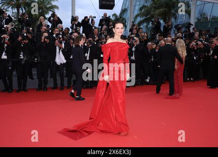 Cannes, Frankreich. Mai 2024. Juliette Binoche nimmt am 77 14. Mai 2024 im Palais des Festivals in Cannes, Frankreich, Teil. Foto: DGP/imageSPACE/SIPA USA Credit: SIPA USA/Alamy Live News Stockfoto