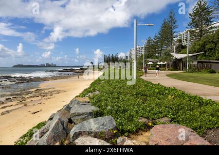 Wunderschöner Strand in Mooloolaba, Sunshine Coast, Australien Stockfoto