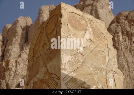 Tempel der Hatschepsut in Deir el Bahari, Westbank, Luxor Ägypten Stockfoto