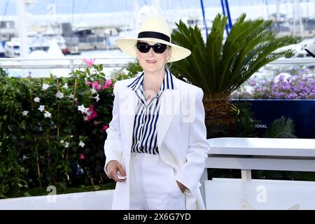 Meryl Streep beim Photocall anlaesslich der Verleihung der Goldenen Ehrenpalme für ihr Lebenswerk am 14.05.2024 im Rahmen vom 77. Filmfestspiele In Cannes Stockfoto