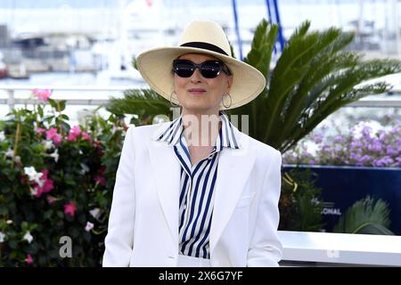 Meryl Streep beim Photocall anlaesslich der Verleihung der Goldenen Ehrenpalme für ihr Lebenswerk am 14.05.2024 im Rahmen vom 77. Filmfestspiele In Cannes Stockfoto