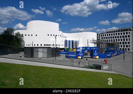 Fußball, Deutschland, Euro 2024, Fanzone im Schauspielhaus Düsseldorf Stockfoto