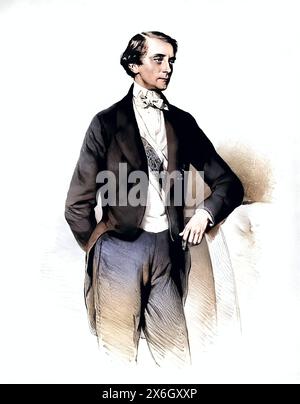 Alexander Graf von Huebner auch Joseph Alexander bzw. Josef Alexander Graf von Huebner, geboren als Josef Hafenbredl, auch Josef Hafenbraedl, geb. 26. Stockfoto