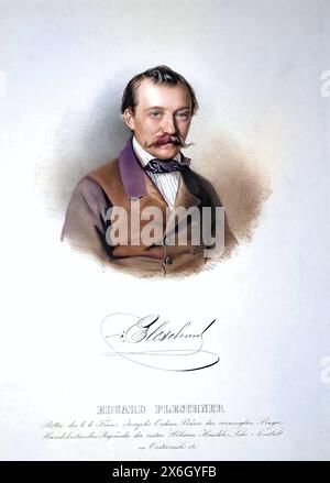 Eduard Pleschner, Ritter von Eichstett 1813-1864, Industrieller, Praesident der Prager Handelskammer, Gruender der Prager Handelsakademie, Historisch, Stockfoto